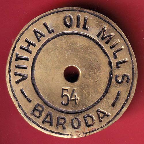 TOKEN :  VITHAL OIL MILLS BARODA 54- oo4945