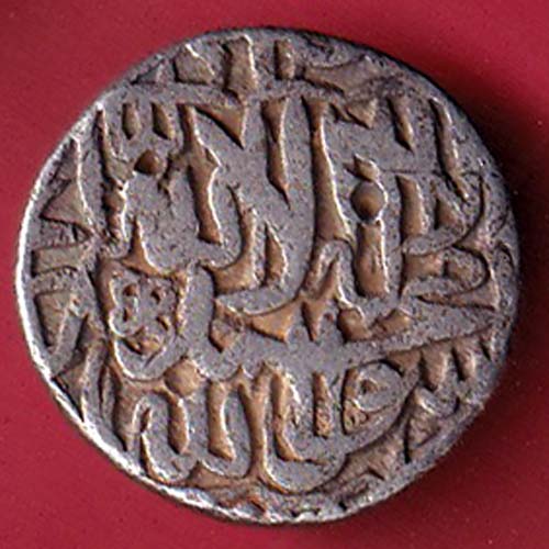 Akbar bhakkar mint one rupee silver coin – oo5711