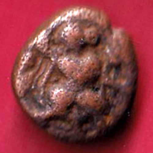 SOUTH INDIA COPPER COIN  :- VA394